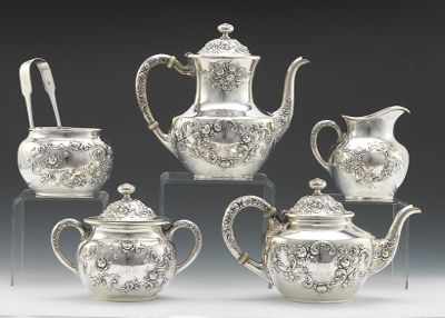 Appraisal: A Sterling Silver Tea and Coffee Service by Gorham American