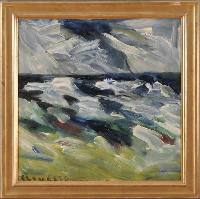 Appraisal: MERTON CLIVETTE - OPEN SEAS Oil on canvas x in