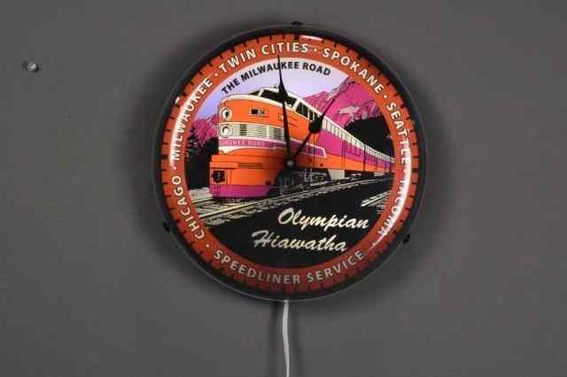 Appraisal: THE MILWAUKEE ROAD WALL CLOCKThe Milwaukee Road Olympian Hiawatha electric