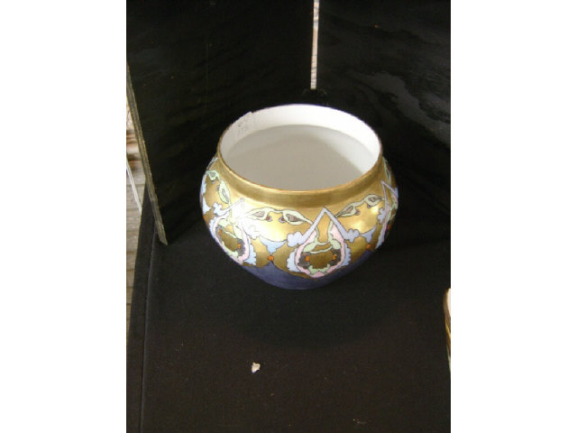 Appraisal: HAND PAINTED BOWL-AS IS