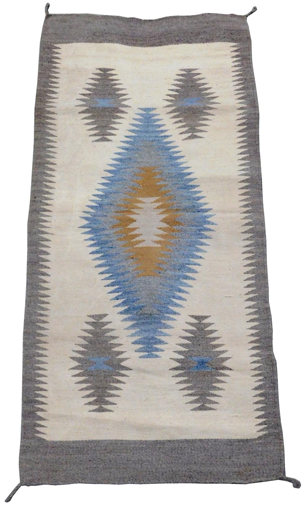 Appraisal: RUG Native American Navajo rug ' x ' wool on