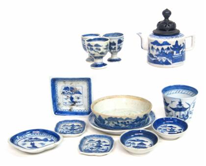 Appraisal: Chinese Export Porcelain Canton items th century