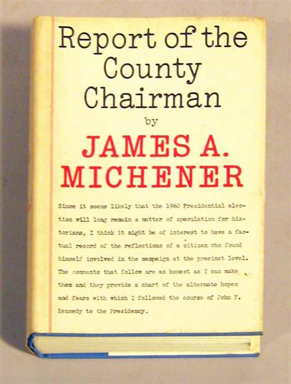 Appraisal: vols Michner James A Fires of Spring New York Random