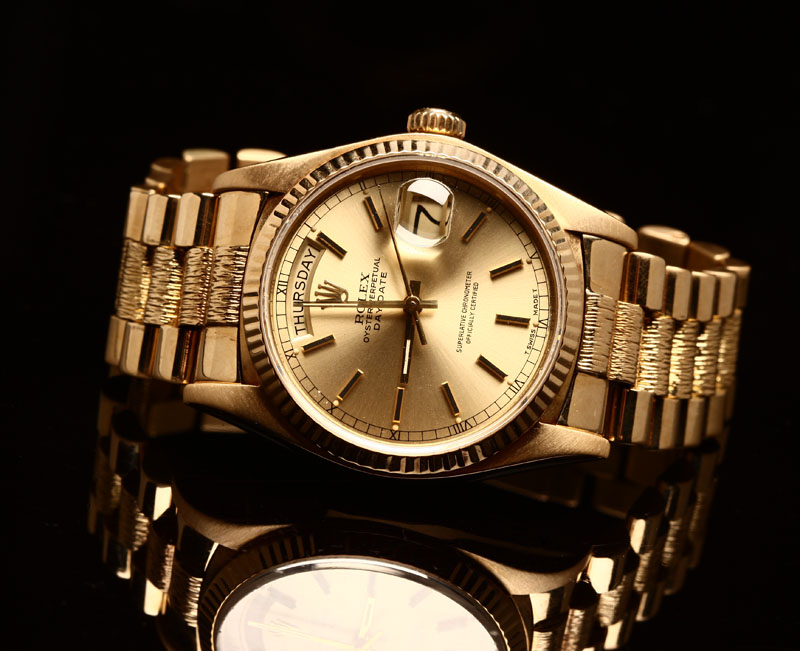 Appraisal: A gentlemen's Rolex President K yellow gold wristwatch K yellow