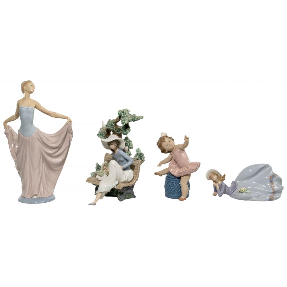 Appraisal: LLADRO FIGURINE ASSORTMENT items including Sunday in the Park retired