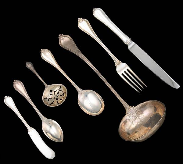 Appraisal: A sterling assembled partial flatware setTowle Silversmiths Newburyport MAOld Newbury