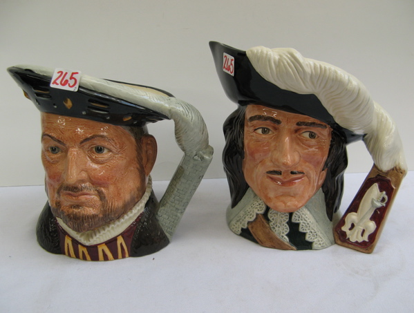 Appraisal: TWO ROYAL DOULTON CHARACTER MUGS large size D'Artagnan D -