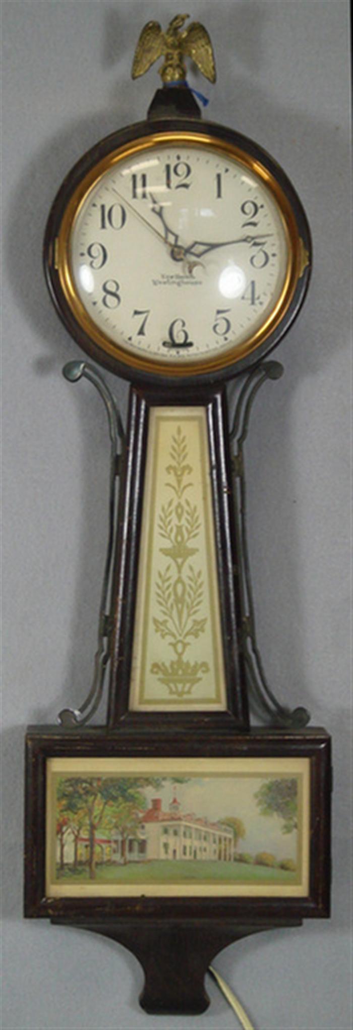 Appraisal: New Haven Westinghouse electric banjo clock Estimate -