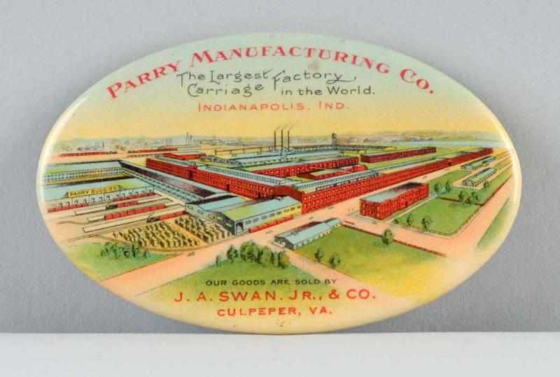 Appraisal: Parry Manufacturing Company Pocket Mirror Description From Indianapolis Indiana Shows