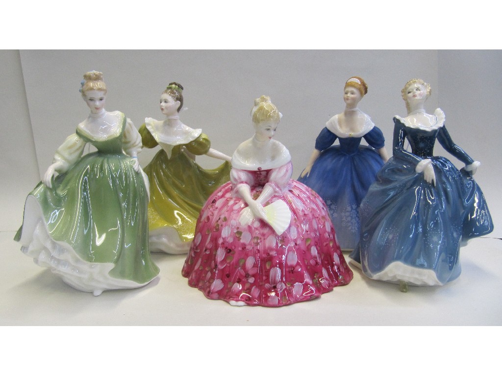 Appraisal: Five Doulton ladies including Victoria HN Fragrance HN Fair Lady