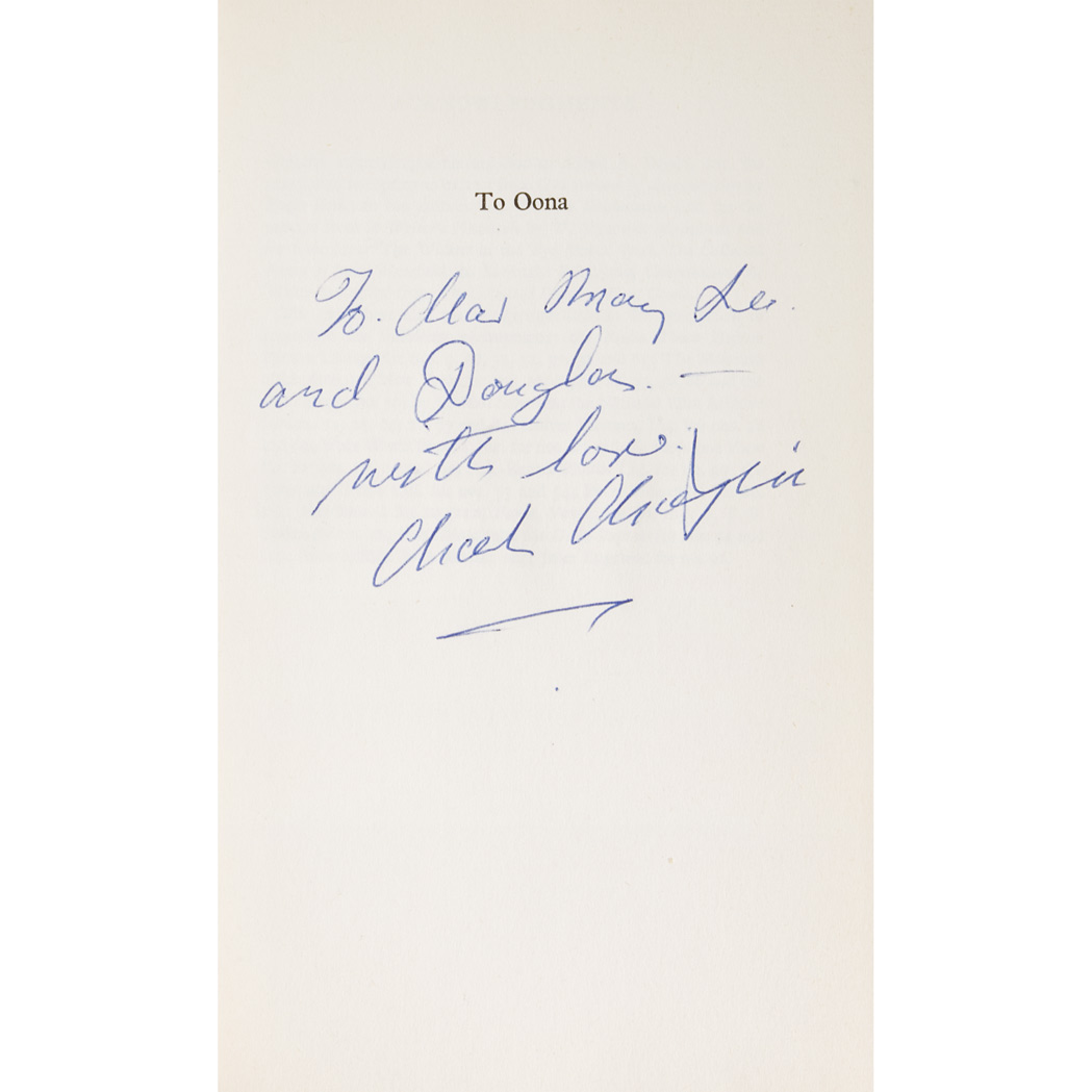 Appraisal: CHAPLIN CHARLES My Autobiography London First English edition inscribed by