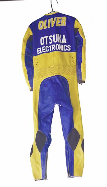 Appraisal: A set of Rich Oliver racing leathers in blue and