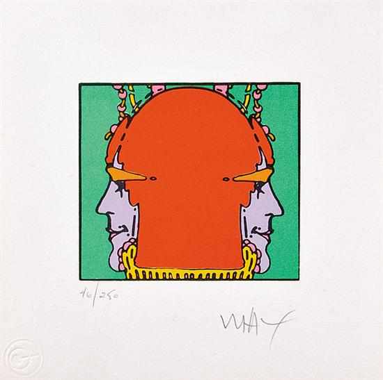 Appraisal: Peter Max New York b SEEING EVERYTHING color lithograph unframed