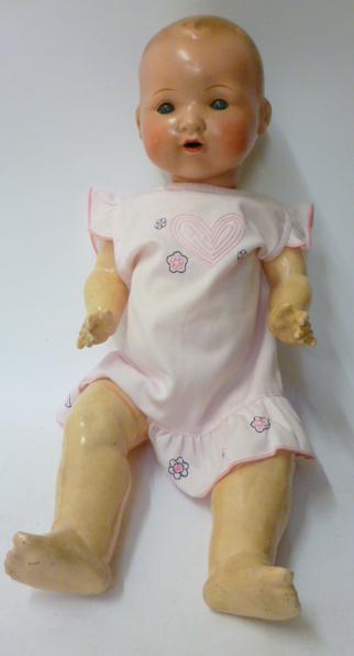 Appraisal: An Armand Marseille all composition baby doll c with blue