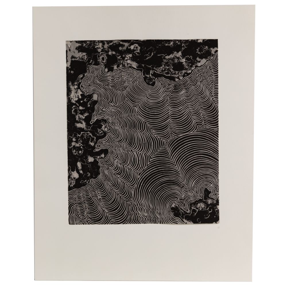 Appraisal: BARBARA TAKENAGA AMERICAN B BLACK LINES ON GRAY METEOR RELIEF