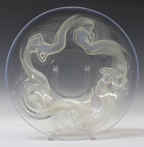 Appraisal: French Lalique art crystal Calypso bowl after the original design