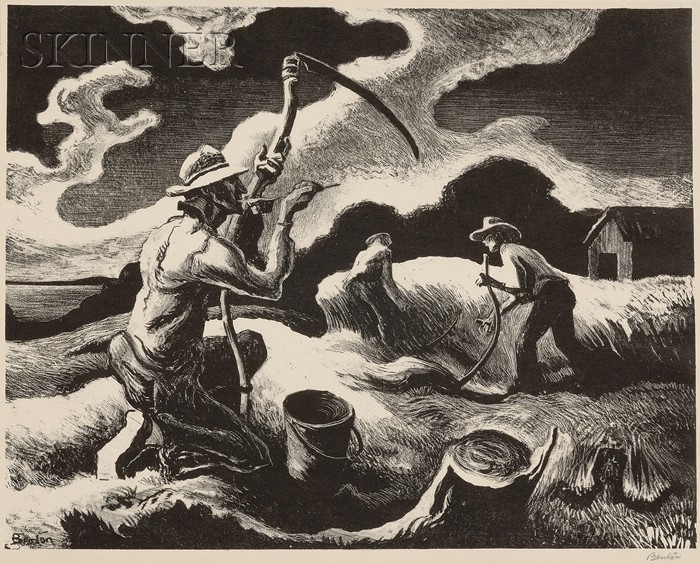 Appraisal: Thomas Hart Benton American - Island Hay edition of published