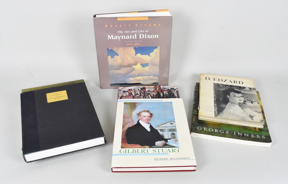 Appraisal: SEVEN BOOKS ON ARTISTS Comprising examples on Maynard Dixon Dietz