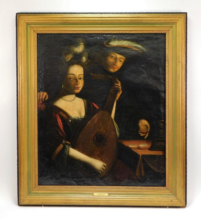 Appraisal: John Hesselius Old Master Portrait Painting John Hesselius Maryland -