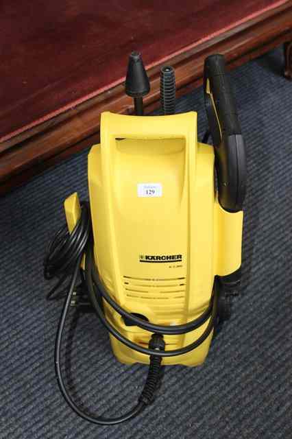 Appraisal: A KARCHER K PRESSURE WASHER with additional dirt blaster in