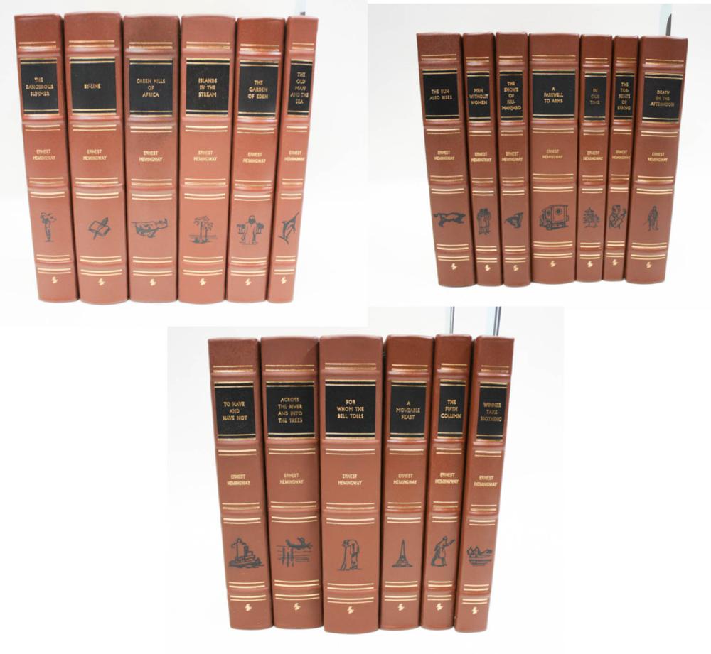 Appraisal: NINETEEN LEATHER BOUND BOOKS BY EASTON PRESS assorted titles all