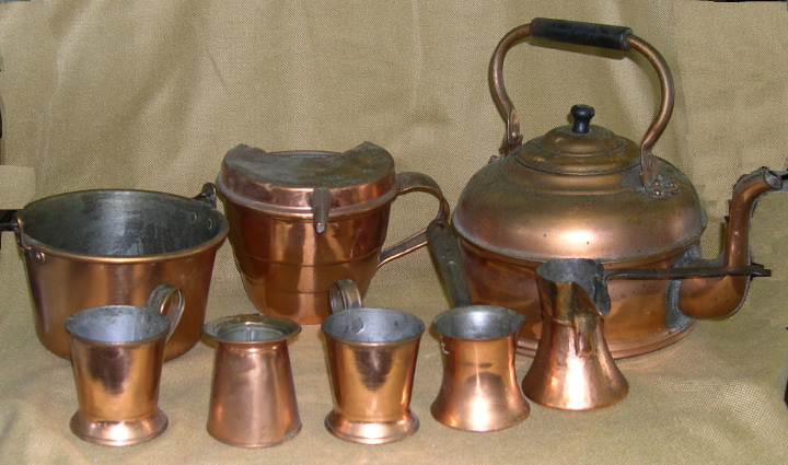 Appraisal: Eight Piece Collection of Copper Wares including a large Revere