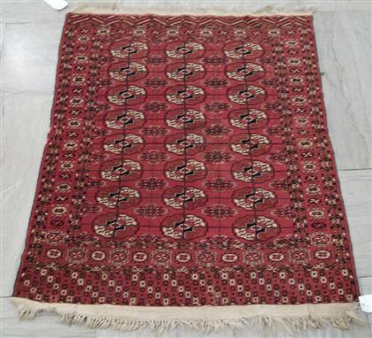 Appraisal: Two rugs a Tekke Turkoman rug west Turkestan circa ft