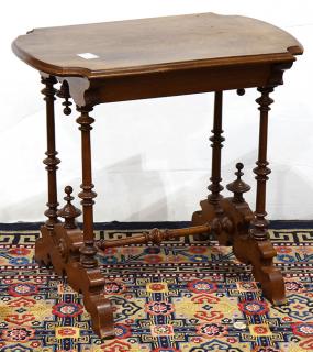 Appraisal: Victorian Eastlake style occasional table with one drawer having a