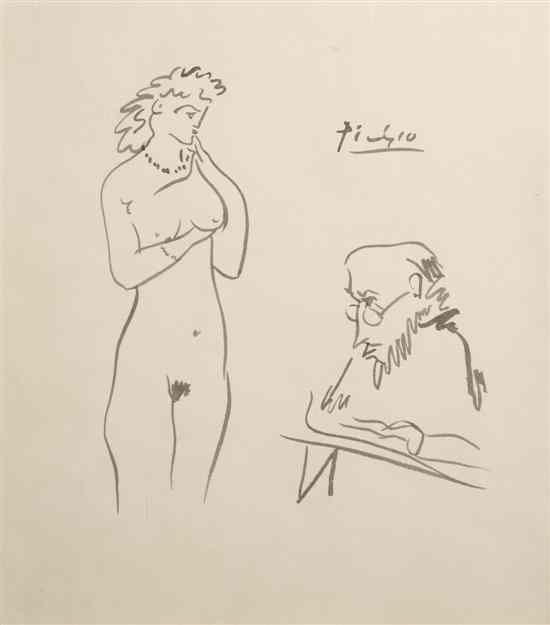 Appraisal: Pablo Picasso Spanish - The Artist and his Muse lithograph