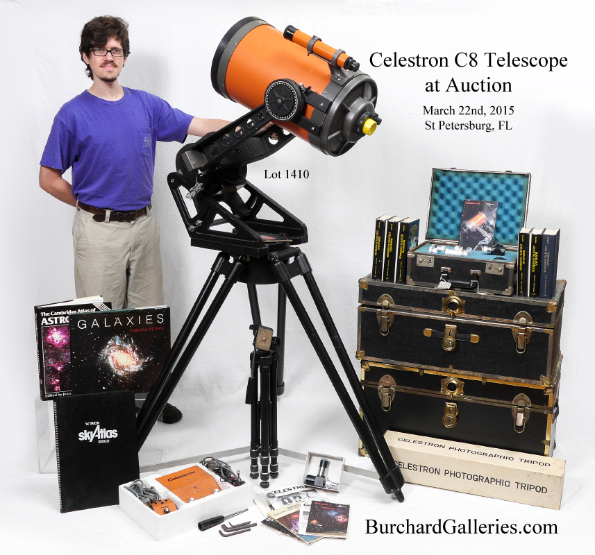 Appraisal: VINTAGE CELESTRON C TELESCOPE WITH MOTORIZED STAND With the classic