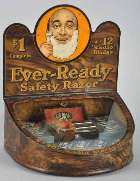 Appraisal: Ever-Ready Safety Razor Display Case Description Beautiful case with original