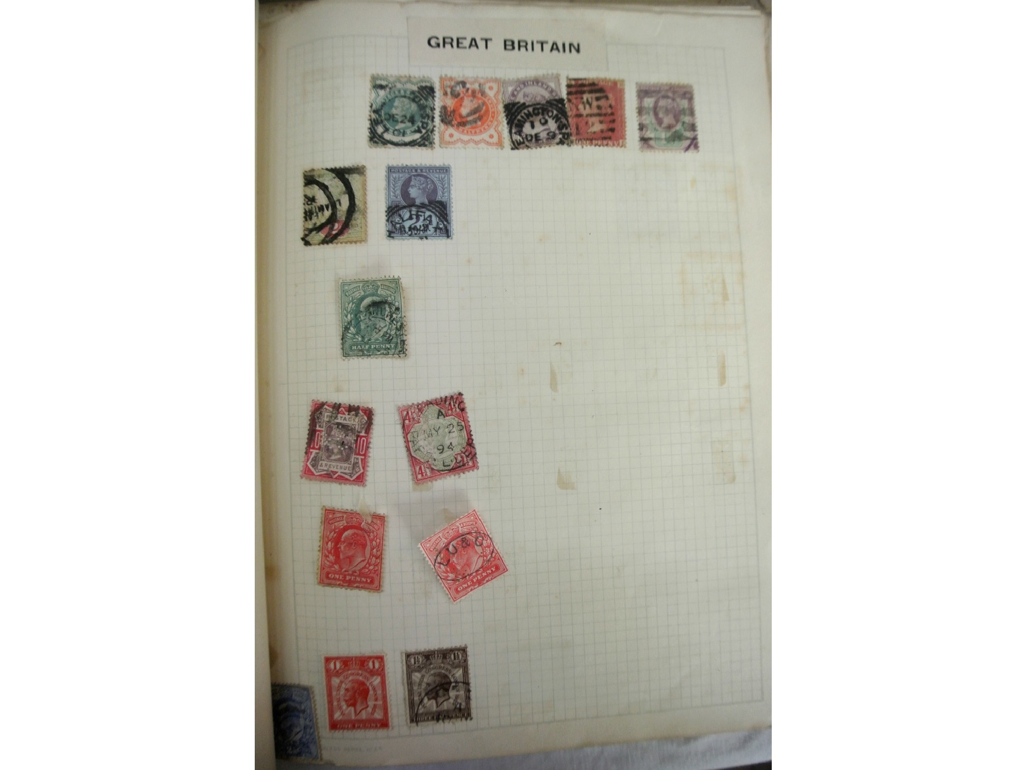 Appraisal: Two albums containing a quantity of British and worldwide stamps