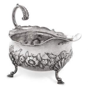 Appraisal: A George II Silver Sauce Boat Henry Corry London hallmarked