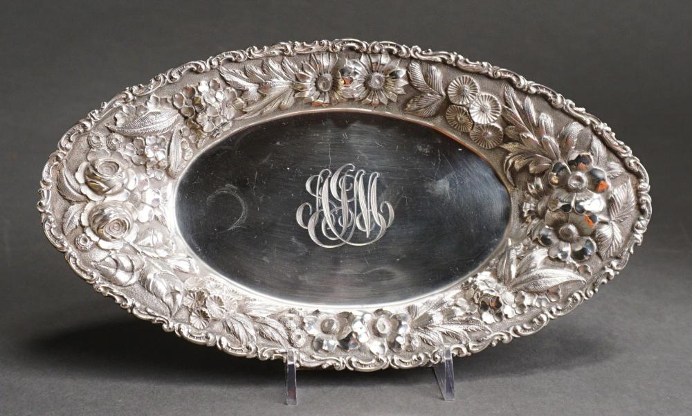 Appraisal: Jenkins Jenkins Sterling Silver Repousse Bread Bowl ozt