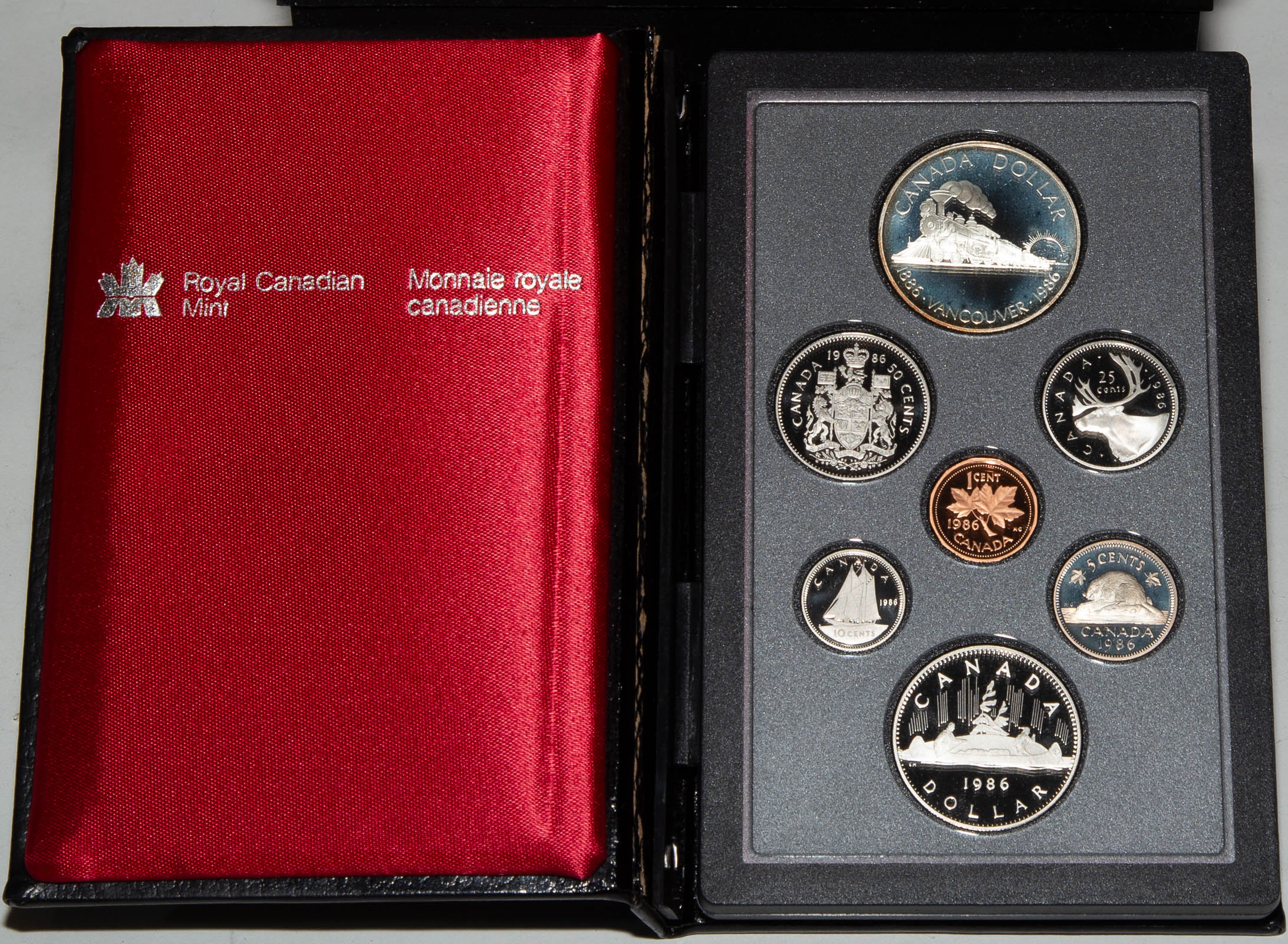 Appraisal: SIX ROYAL CANADIAN PROOF SETS All sets come in presentation