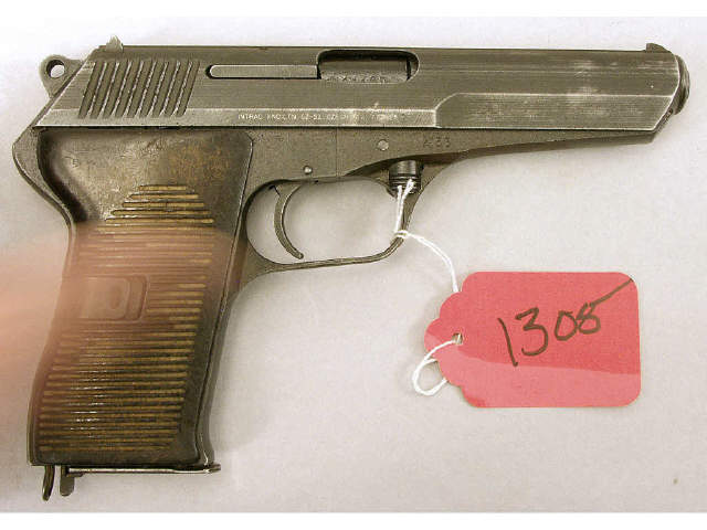 Appraisal: CZ Model MM semi auto pistol bake-a-lite grips as found