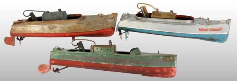 Appraisal: Lot of Live Steam Boats By C-K of Japan Description