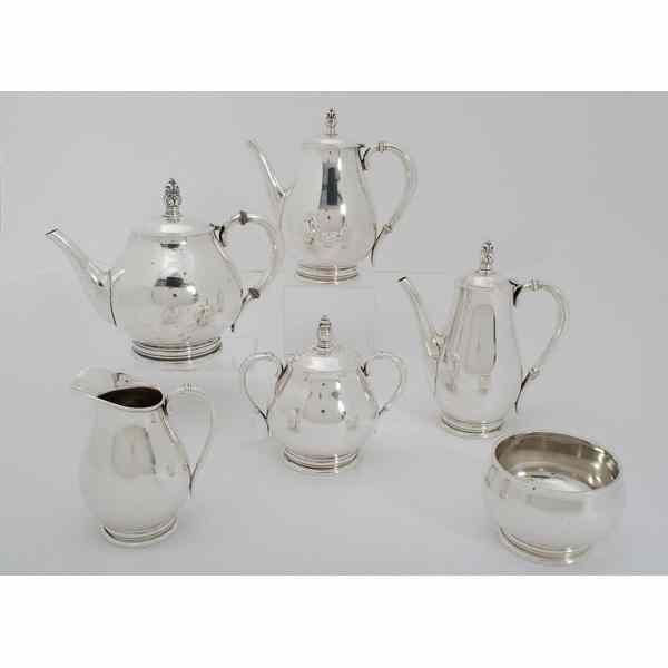 Appraisal: Royal Danish Sterling Tea Service American th century A six-piece