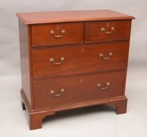 Appraisal: A Lovely Chest of Drawers A mahogany chest of two