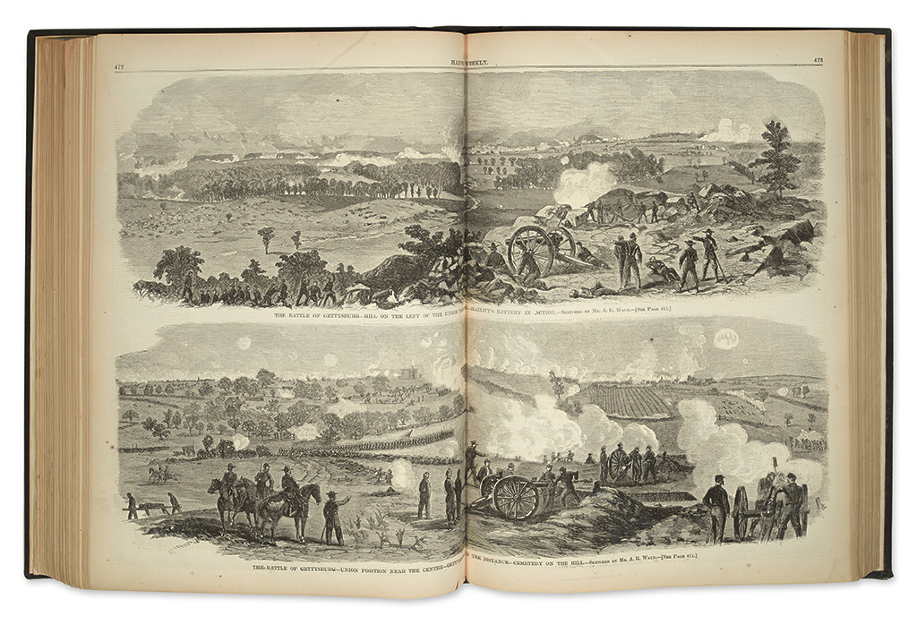 Appraisal: CIVIL WAR Harper's Weekly A Journal of Civilization Volumes -