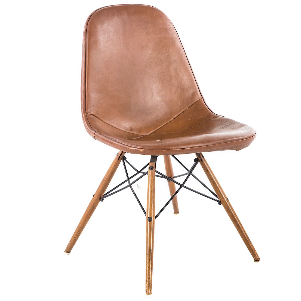 Appraisal: Eames for Herman Miller PKW- chair mid- th century leather