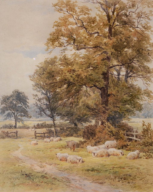 Appraisal: G F REYNOLDS'Near Watford' signed with monogram watercolour x cm