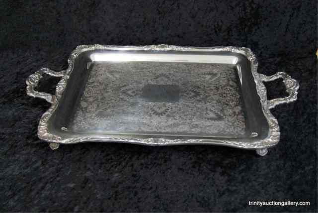 Appraisal: c 's William Rogers Silverplate Waiter TrayProduced by William Rogers