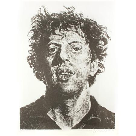 Appraisal: Chuck Close PHIL FINGERPRINT Lithograph Estimate -