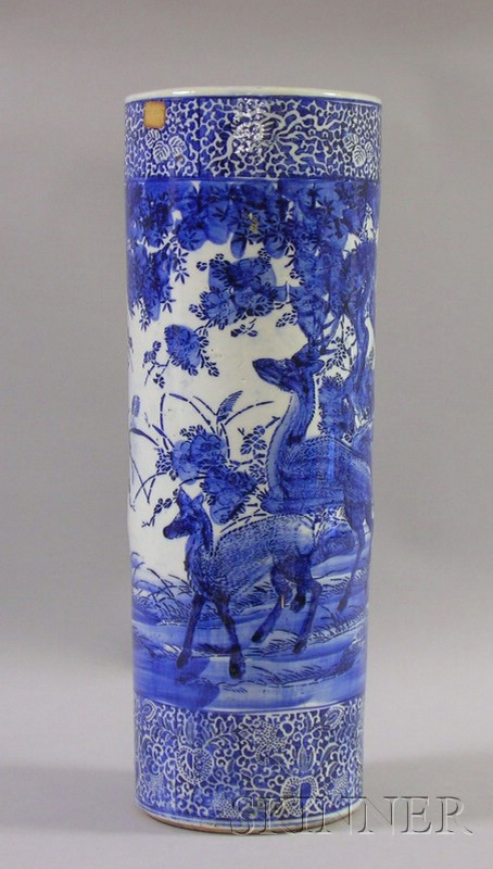 Appraisal: Japanese Export Porcelain Transfer and Hand-painted Blue and White Decoratated