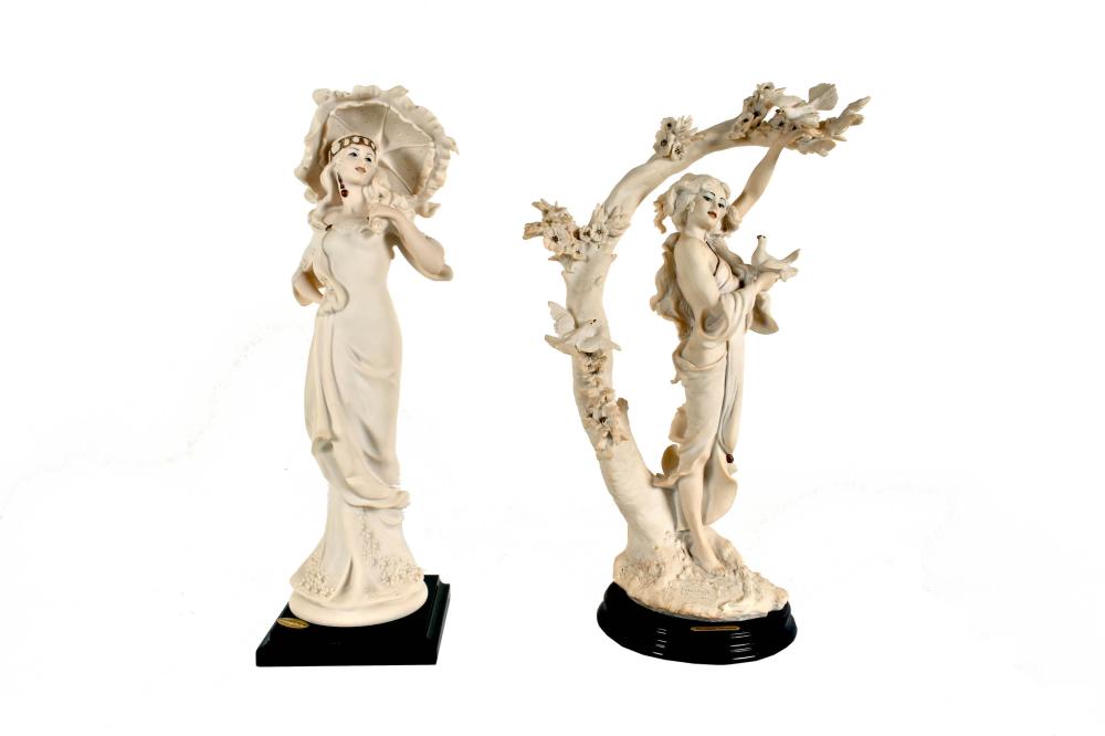 Appraisal: TWO GIUSEPPE ARMANI FASHION LADIESMade For Capodimonte marked One with