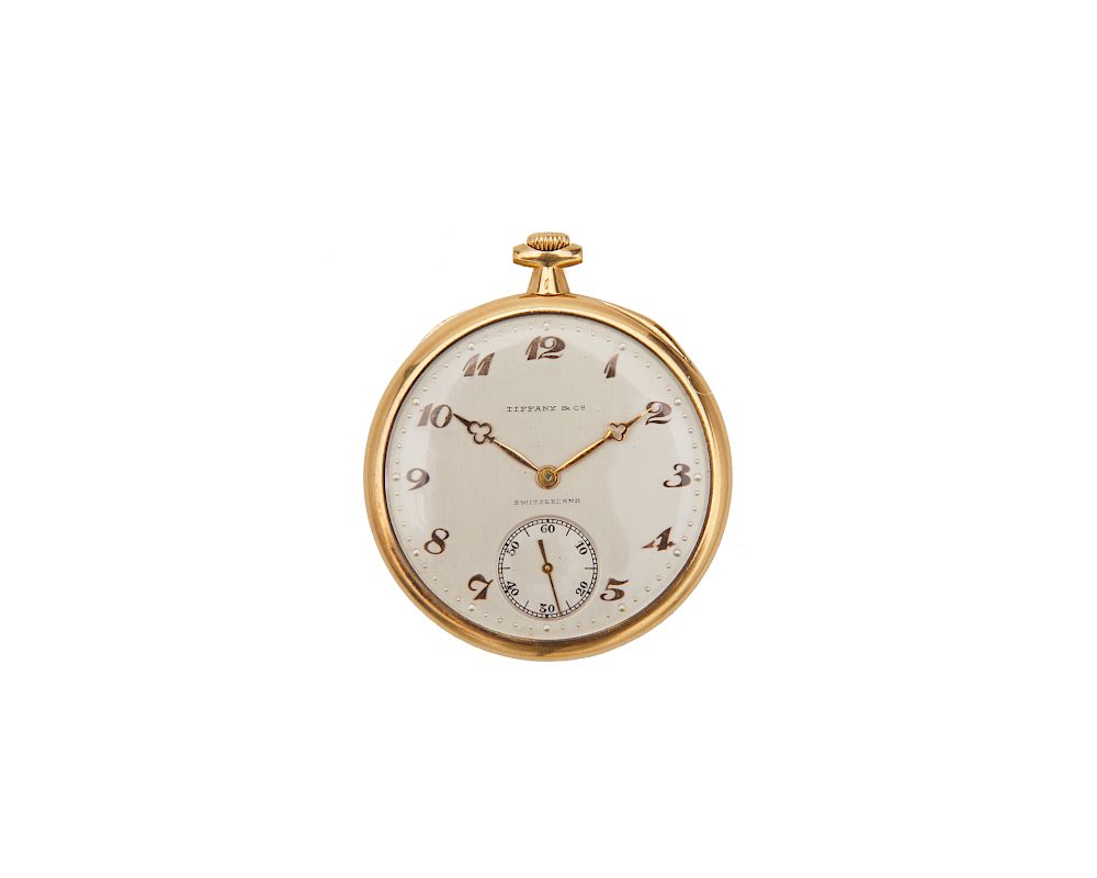 Appraisal: PATEK PHILIPPE and TIFFANY CO K Gold Open Face Pocketwatch