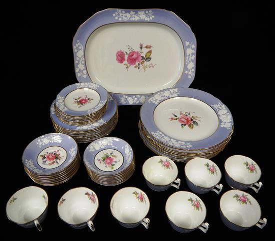 Appraisal: Spode Maritime Rose R pattern partial dinner service forty-nine pieces