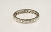 Appraisal: LADY'S RING - One platinum and diamond eternity band made