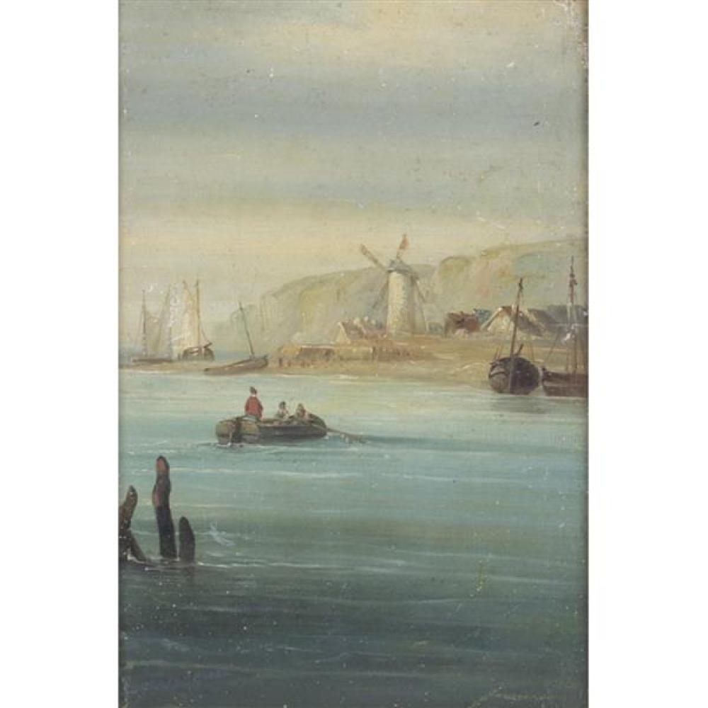 Appraisal: H LARSEN BRITISH B 'THE LANDING POINT' NETHERLANDS SHORE VIEW